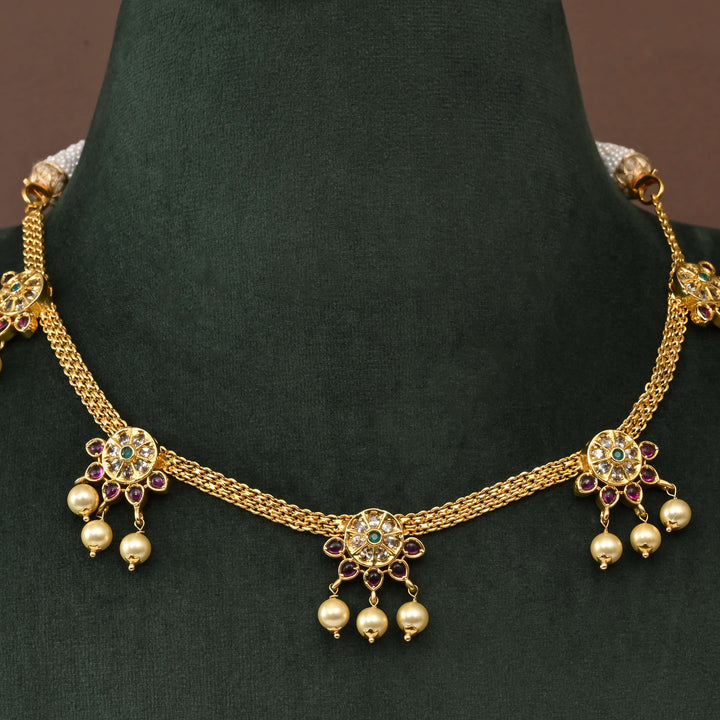 Temple CZ Necklace Set