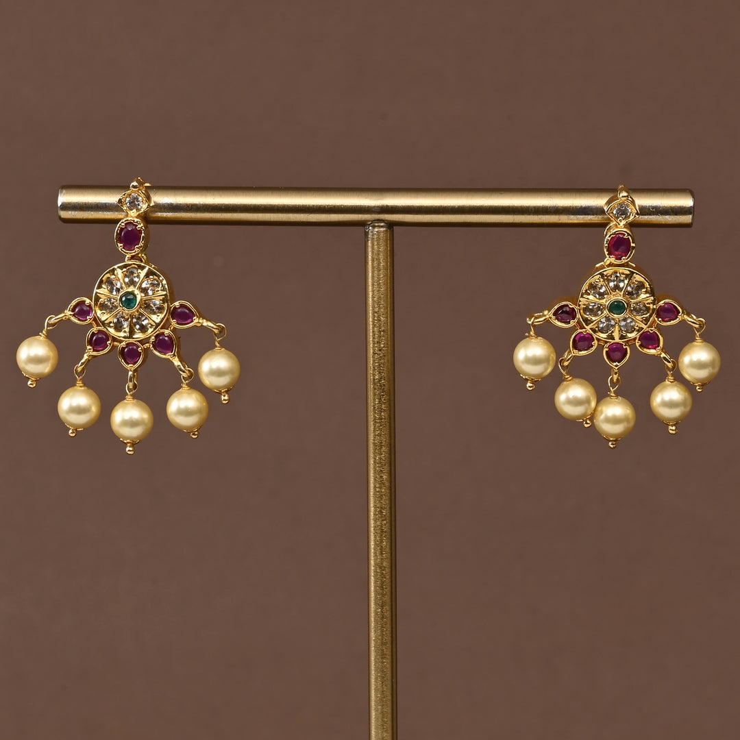 Temple CZ Necklace Set