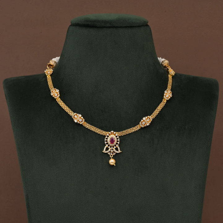 Temple CZ Necklace Set