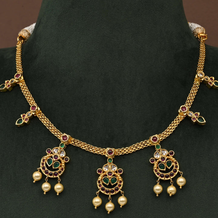 Temple CZ Necklace Set
