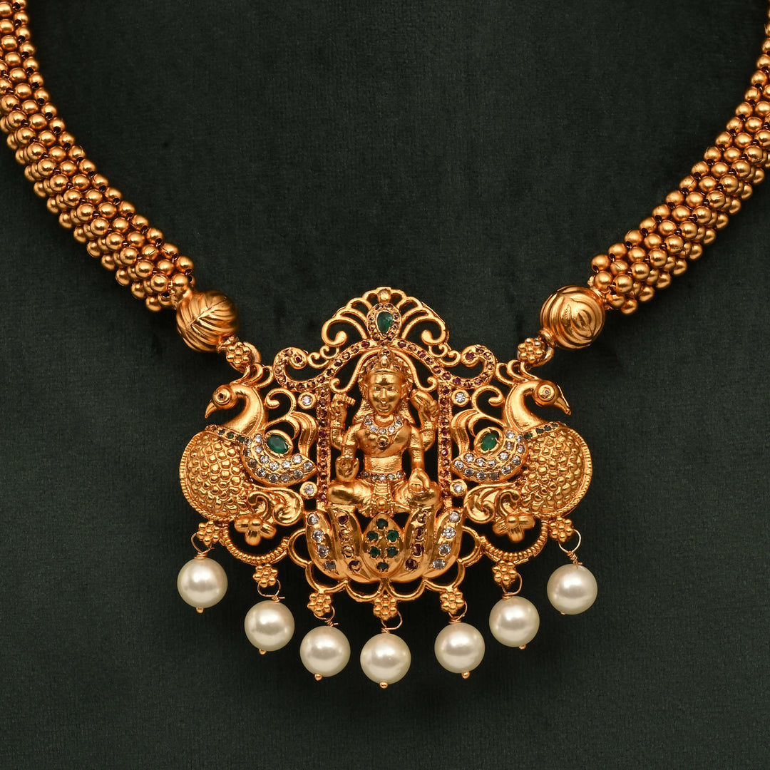 Temple CZ Necklace Set