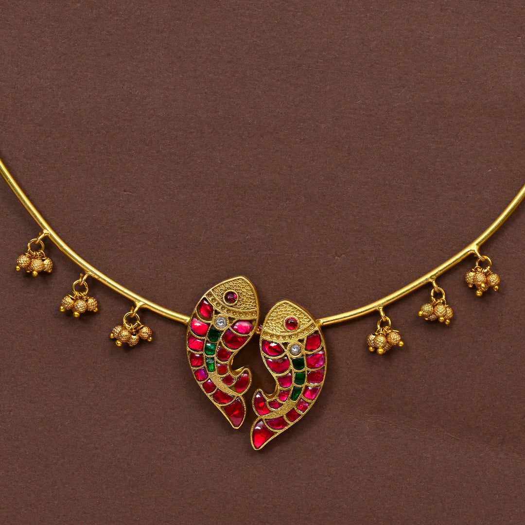 Temple CZ Necklace Set