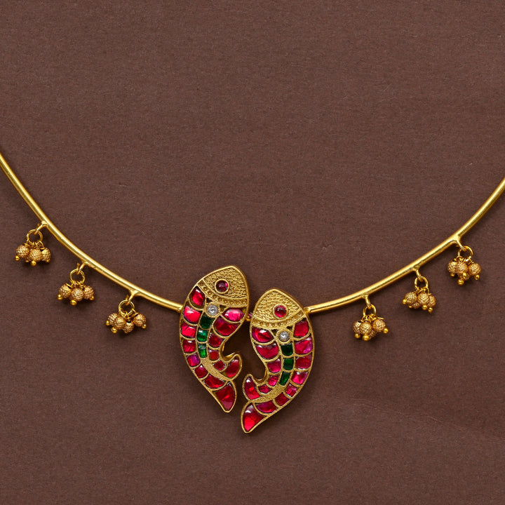 Temple CZ Necklace Set