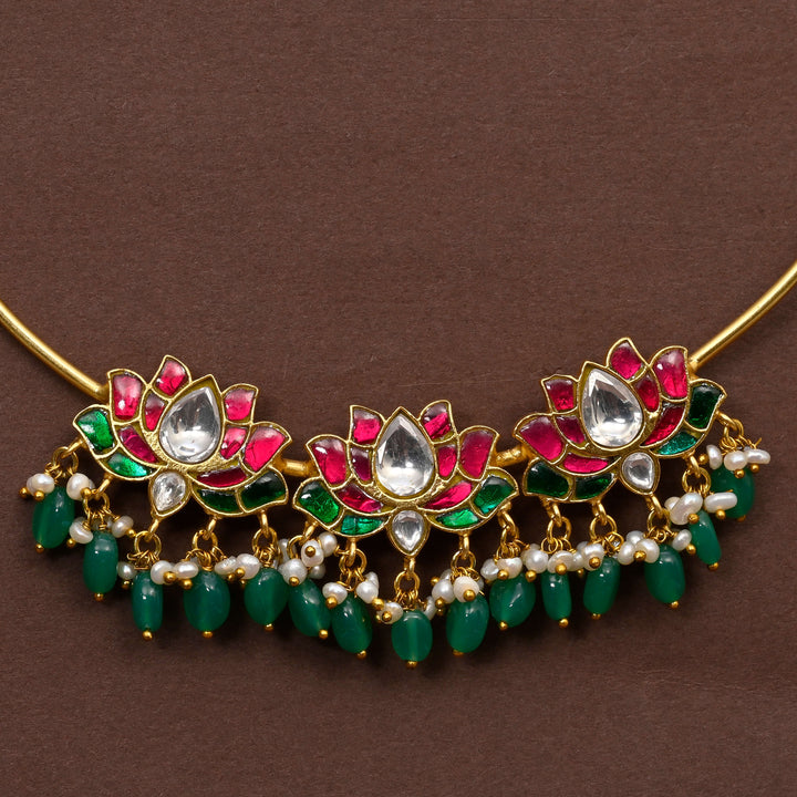 Temple CZ Necklace Set