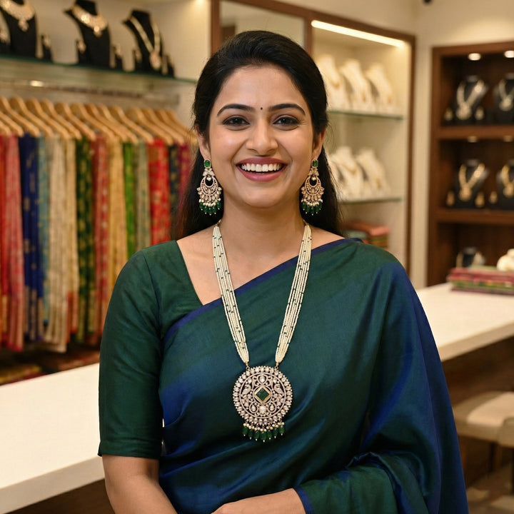 Moissanite Bandhai Mala