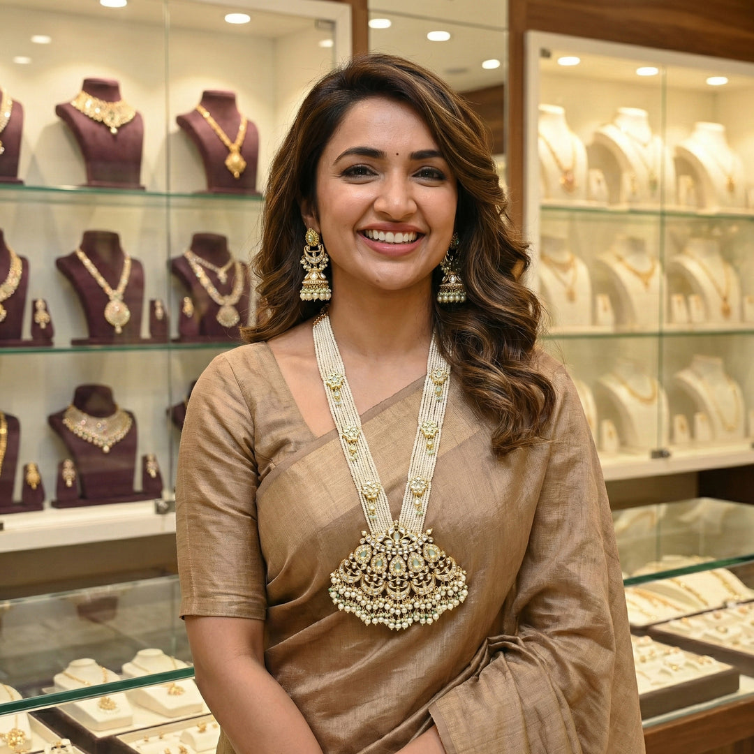 Moissanite Bandhai Mala