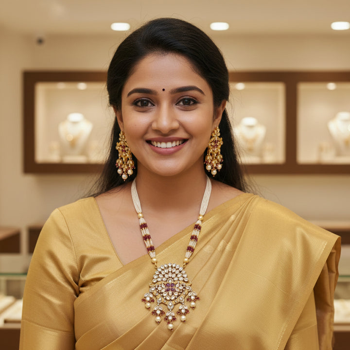 Moissanite Bandhai Mala