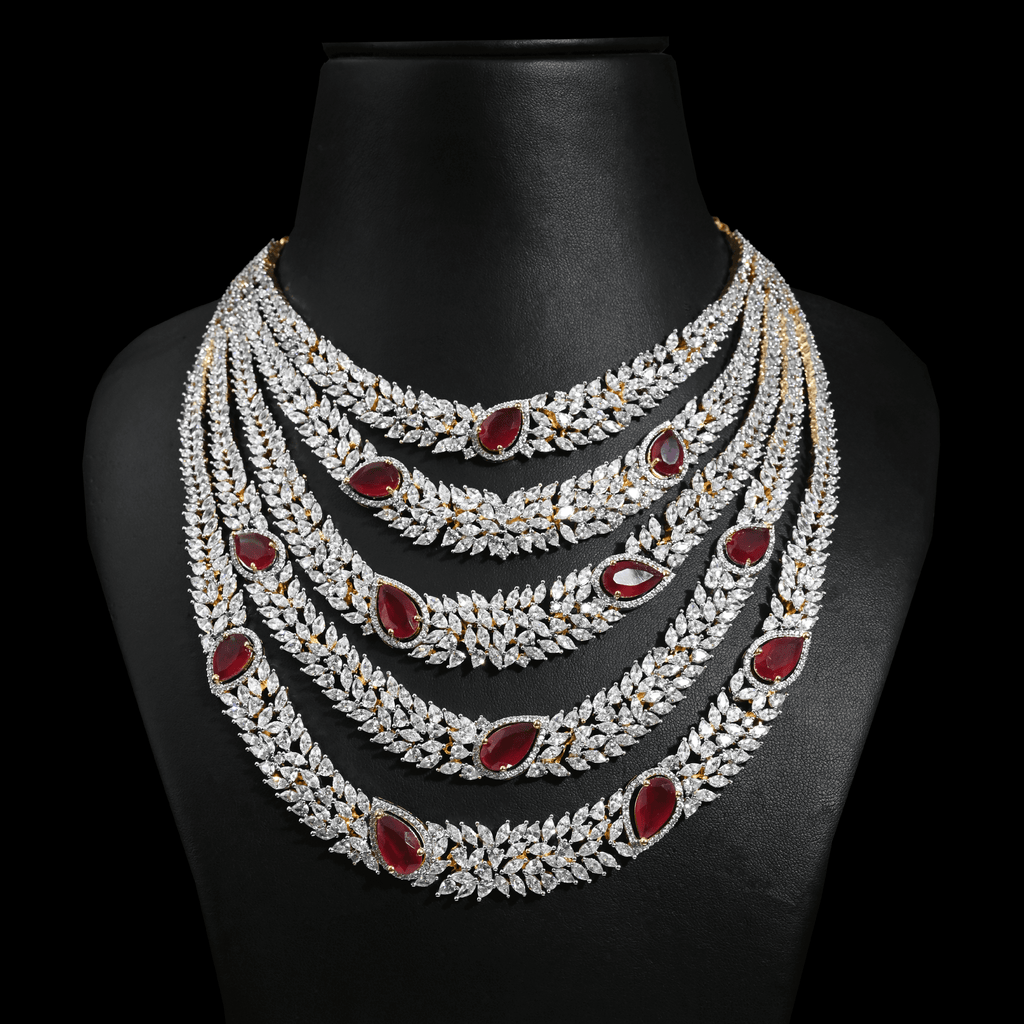 CZ 5 - Layer Heavy Bridal Choker