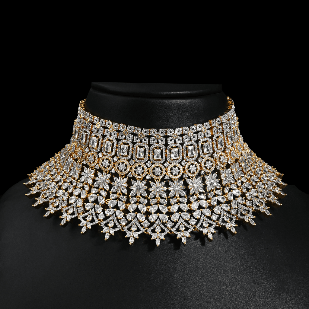 CZ Heavy Bridal Choker