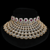 CZ Ruby Heavy Bridal Choker