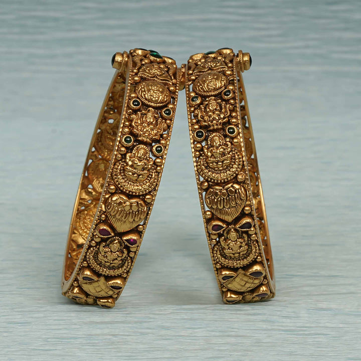 Temple Kundan Bangles