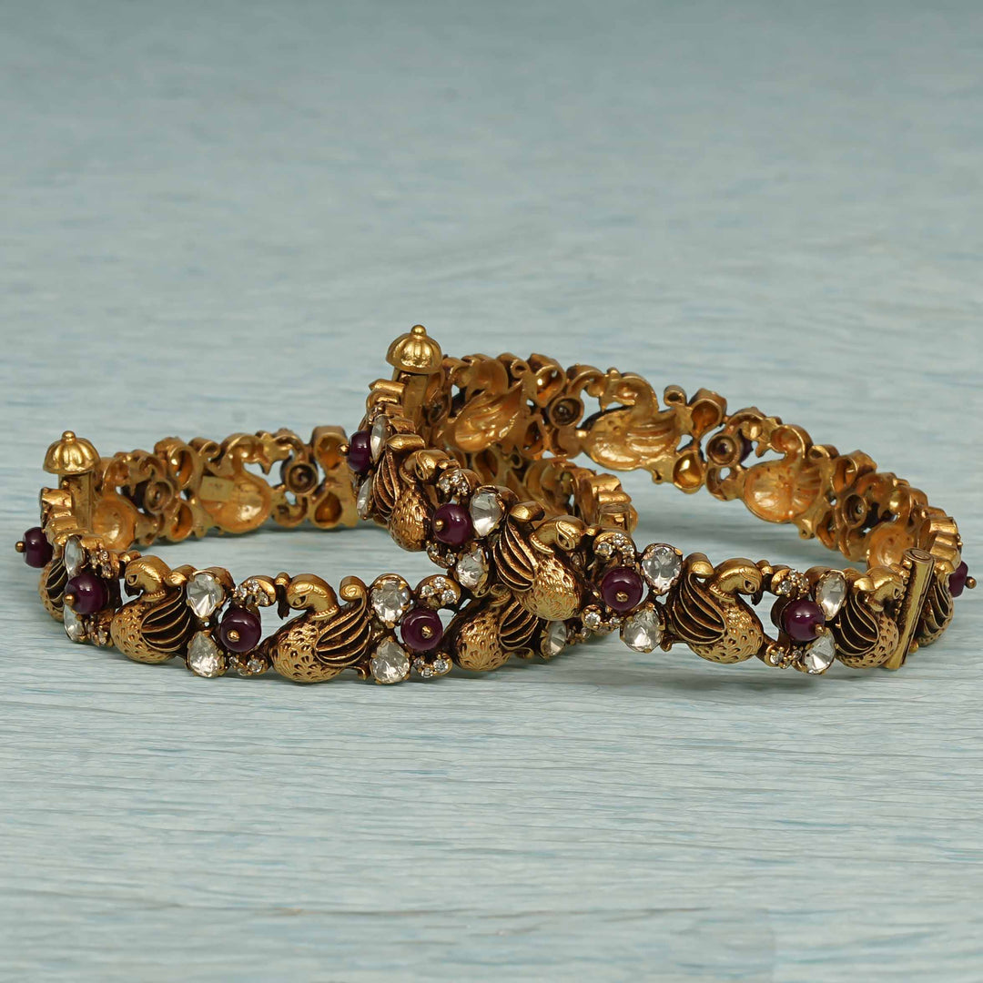 Temple Moissanite Bangles