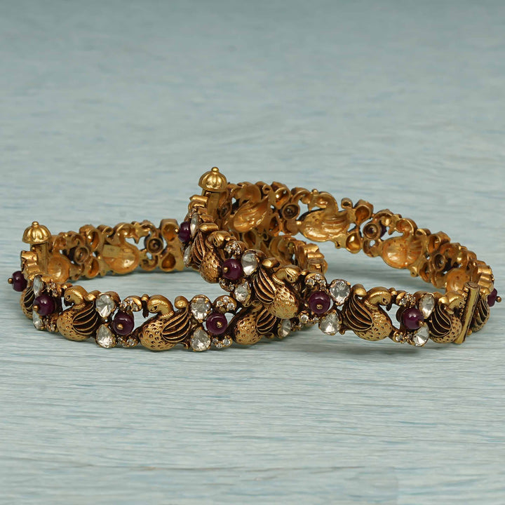 Temple Moissanite Bangles