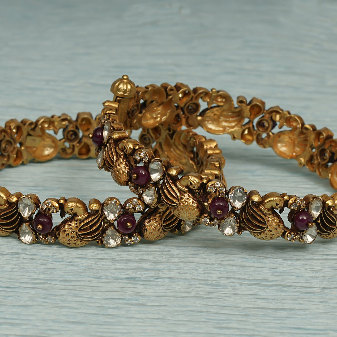 Temple Moissanite Bangles