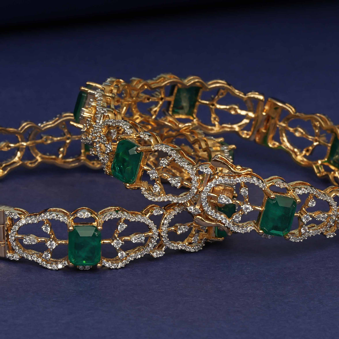 CZ Emerald Bangles