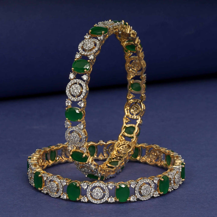 CZ Emerald Bangles