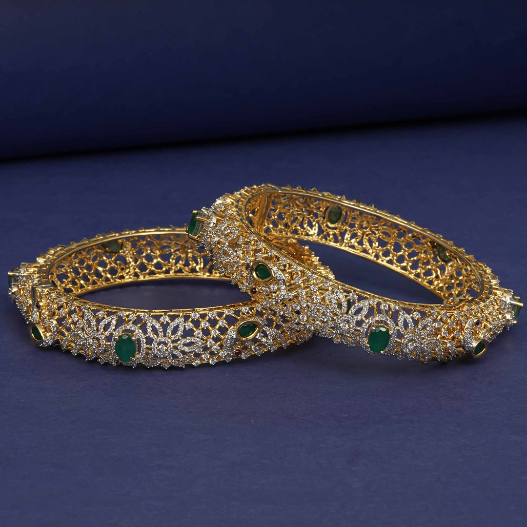 CZ Emerald Bangles