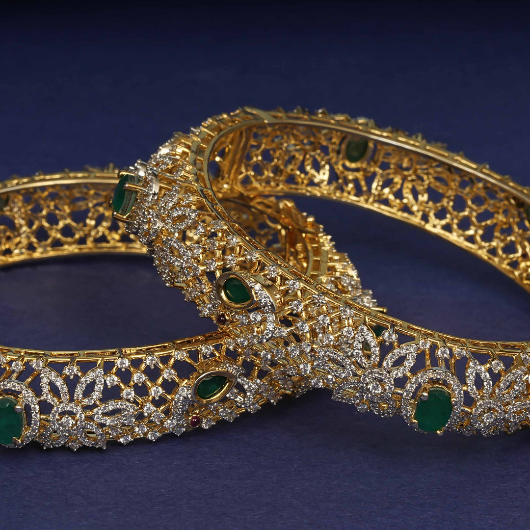 CZ Emerald Bangles
