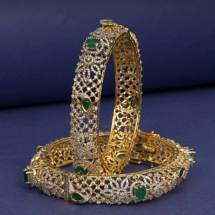 CZ Emerald Bangles