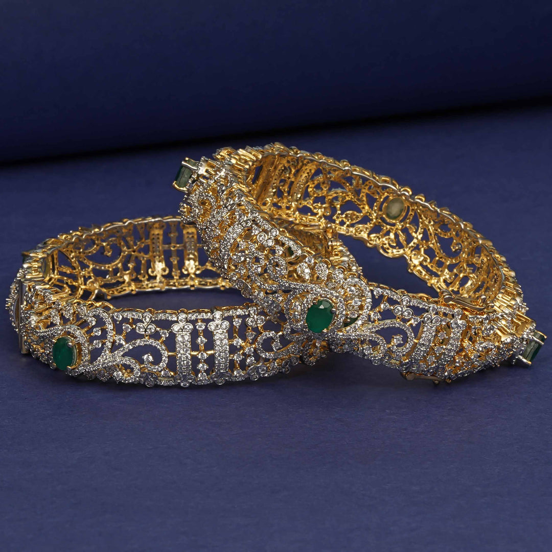 CZ Emerald Bangles