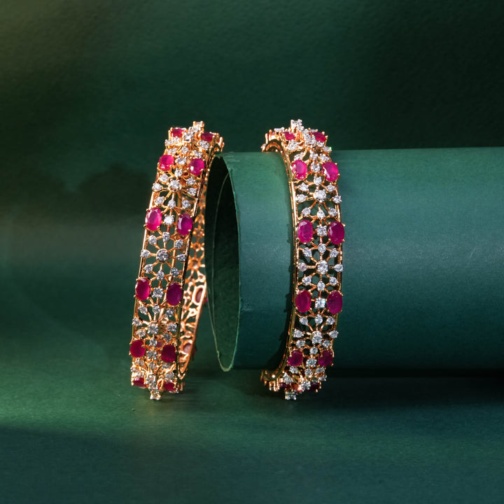 CZ Ruby Bangles