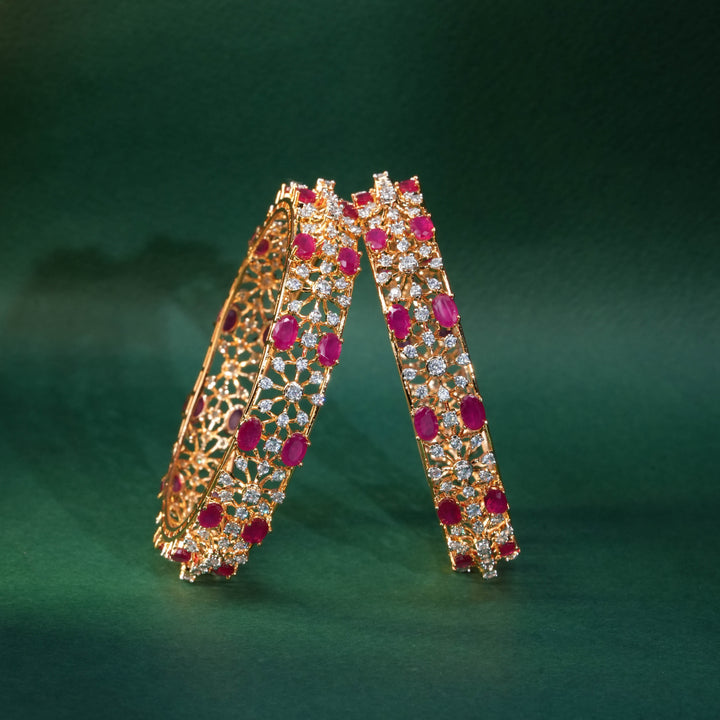 CZ Ruby Bangles
