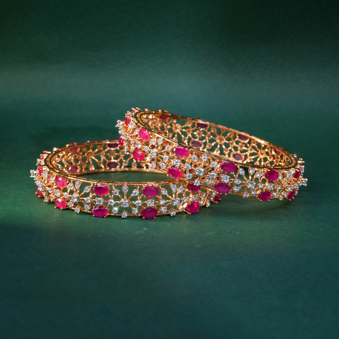 CZ Ruby Bangles