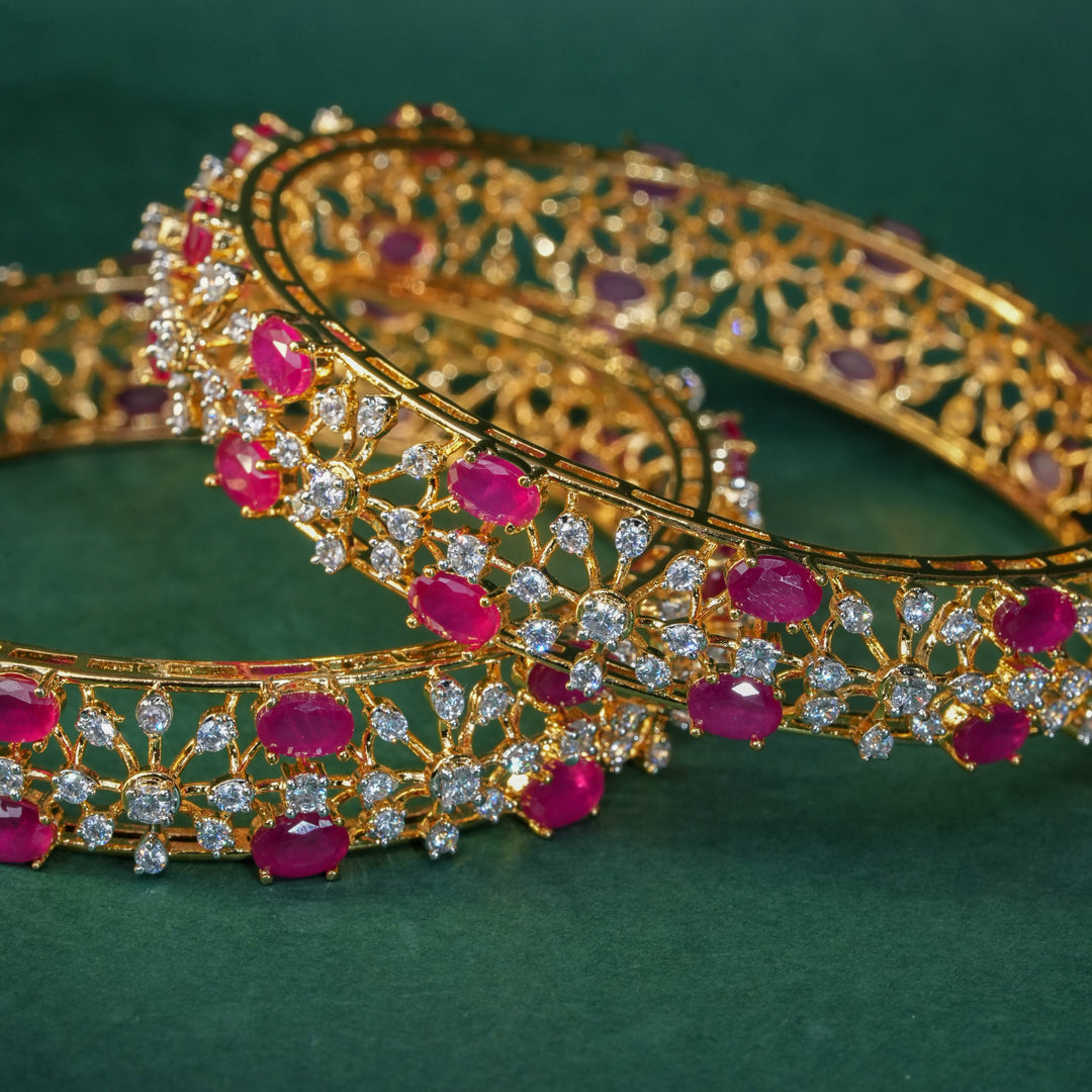 CZ Ruby Bangles
