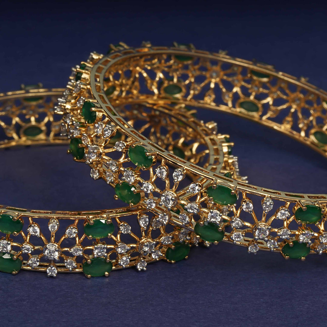 CZ Emerald Bangles