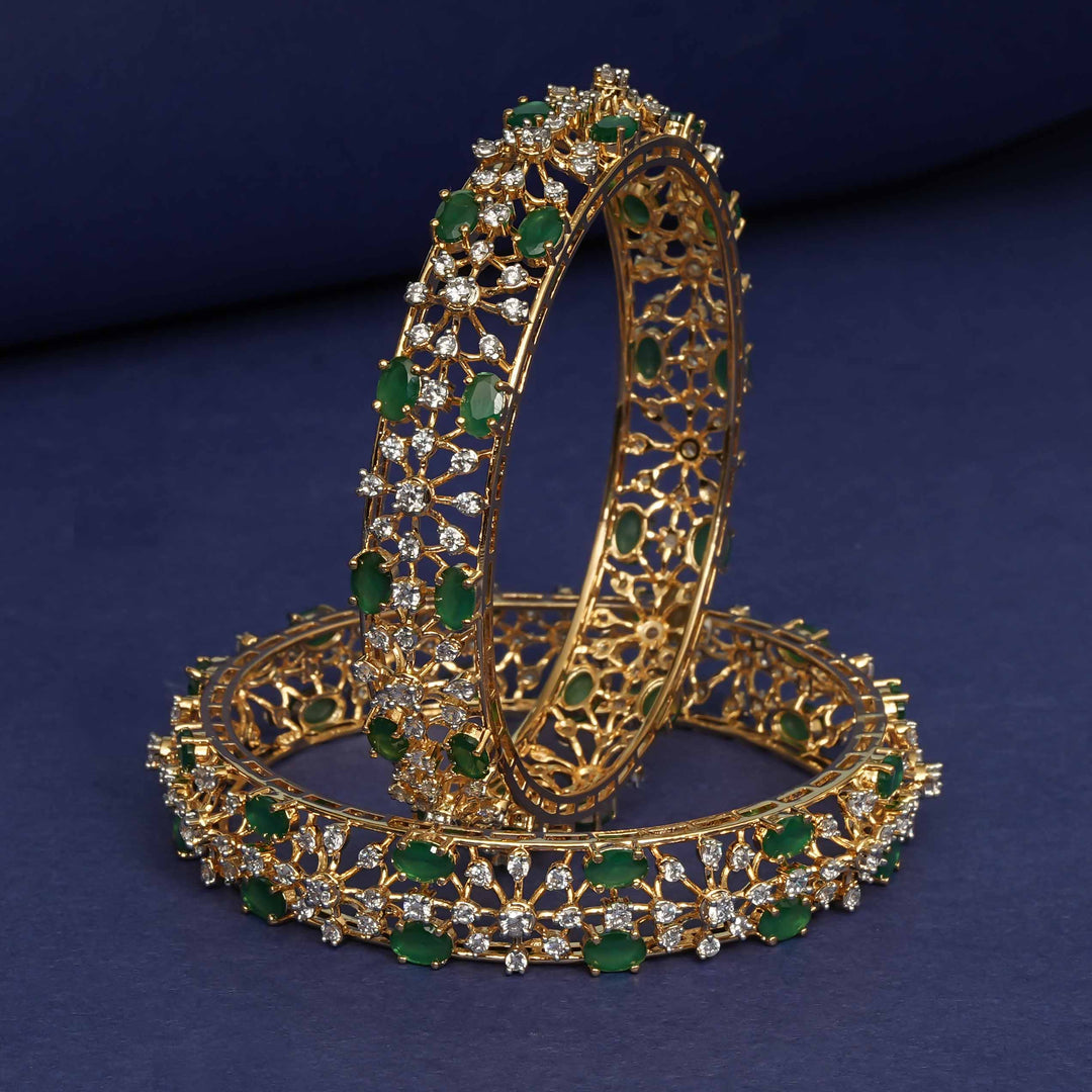 CZ Emerald Bangles