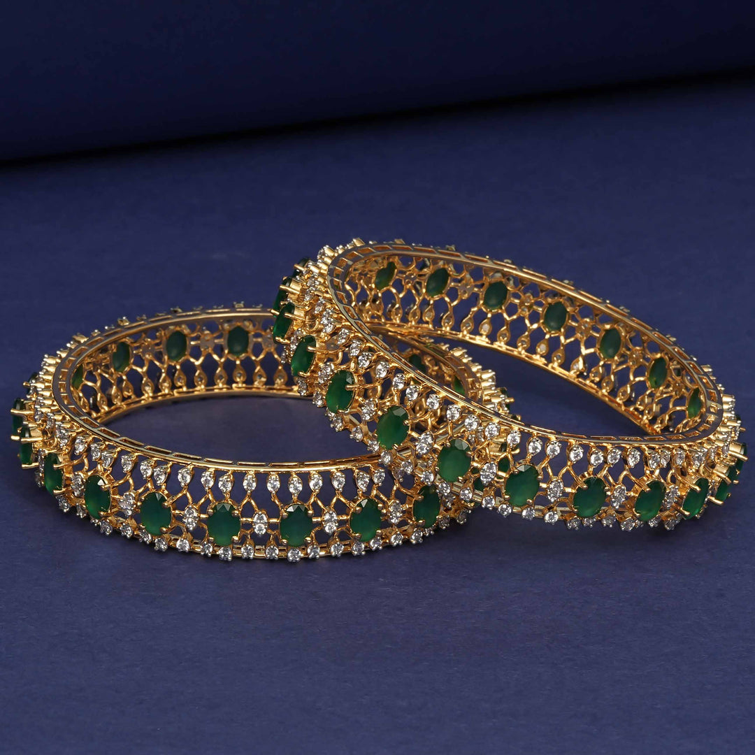 CZ Emerald Bangles