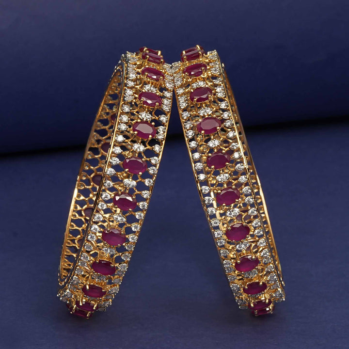CZ Ruby Bangles