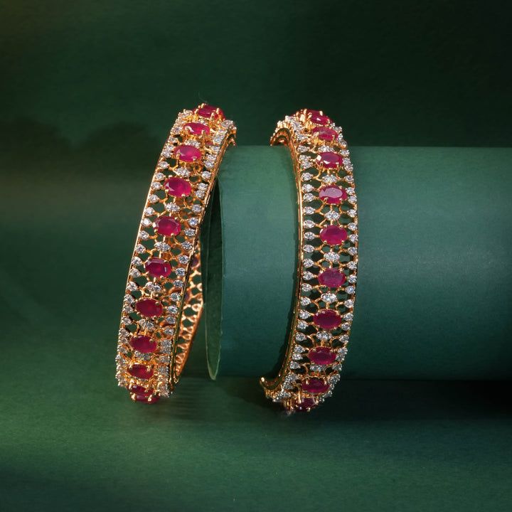 CZ Ruby Bangles