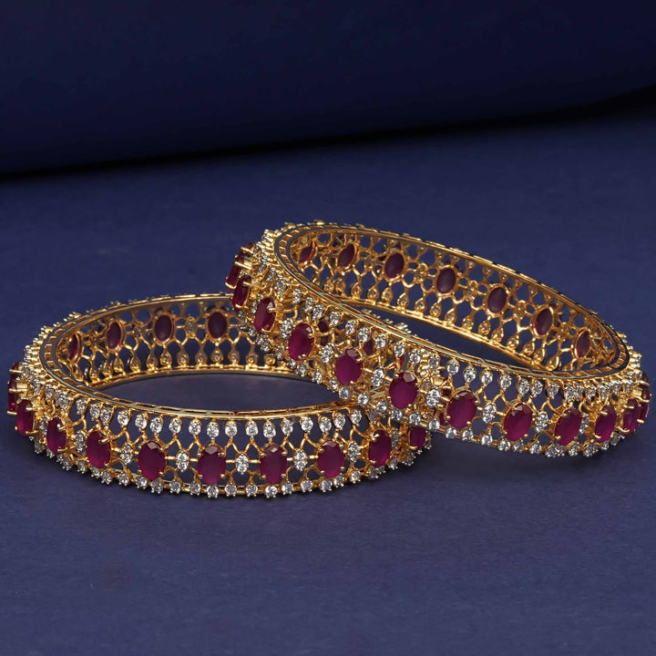 CZ Ruby Bangles