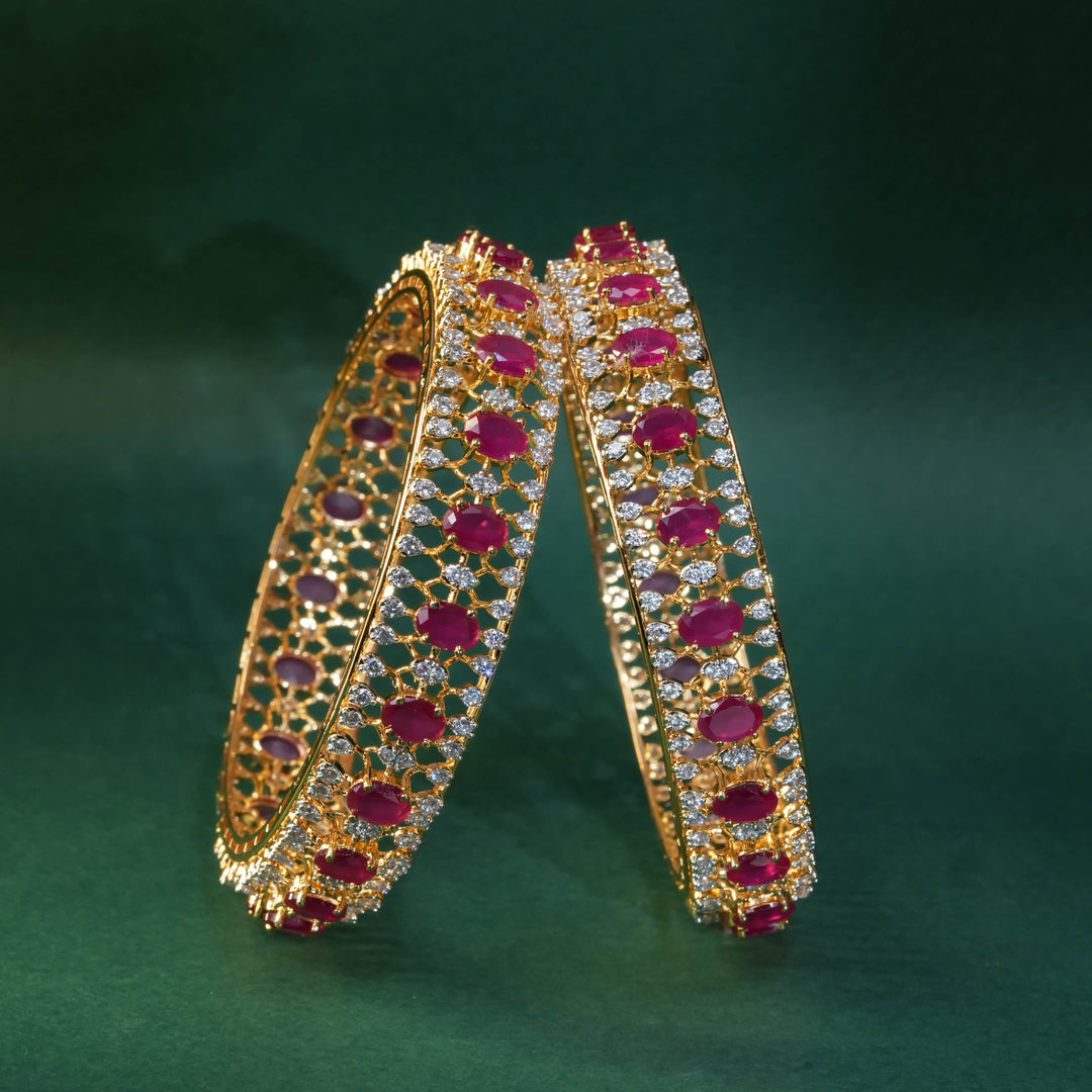 CZ Ruby Bangles