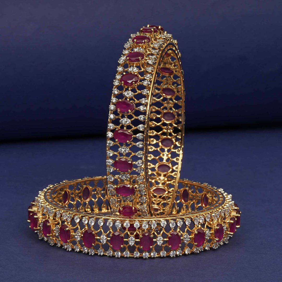 CZ Ruby Bangles