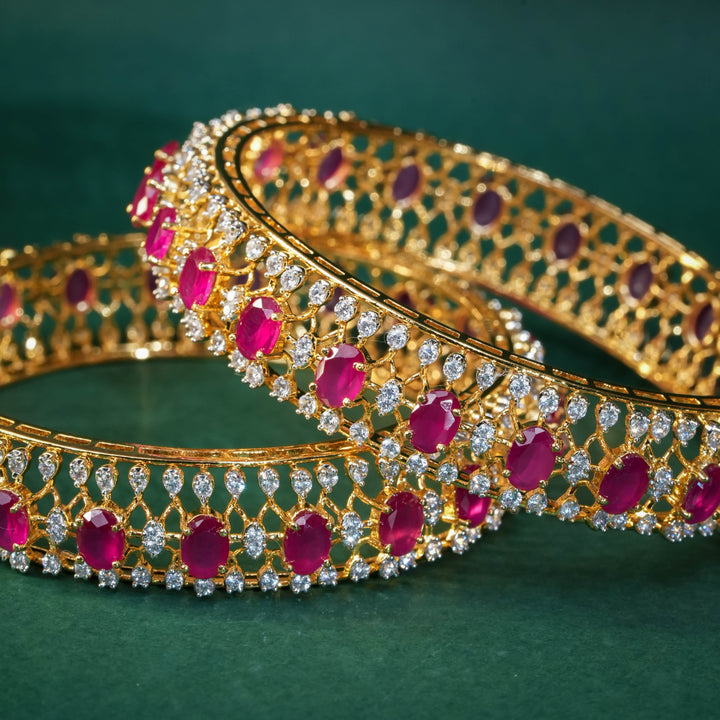 CZ Ruby Bangles