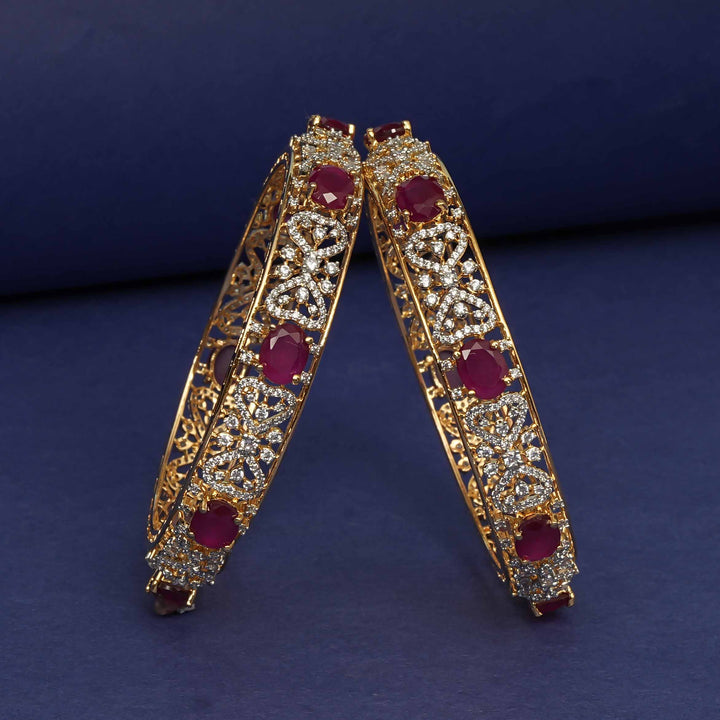 CZ Ruby Bangles