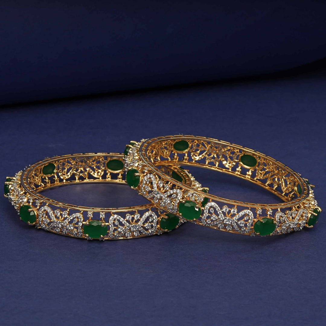 CZ Emerald Bangles
