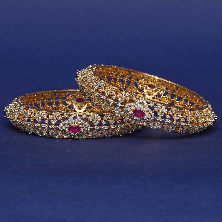 CZ Ruby Bangles
