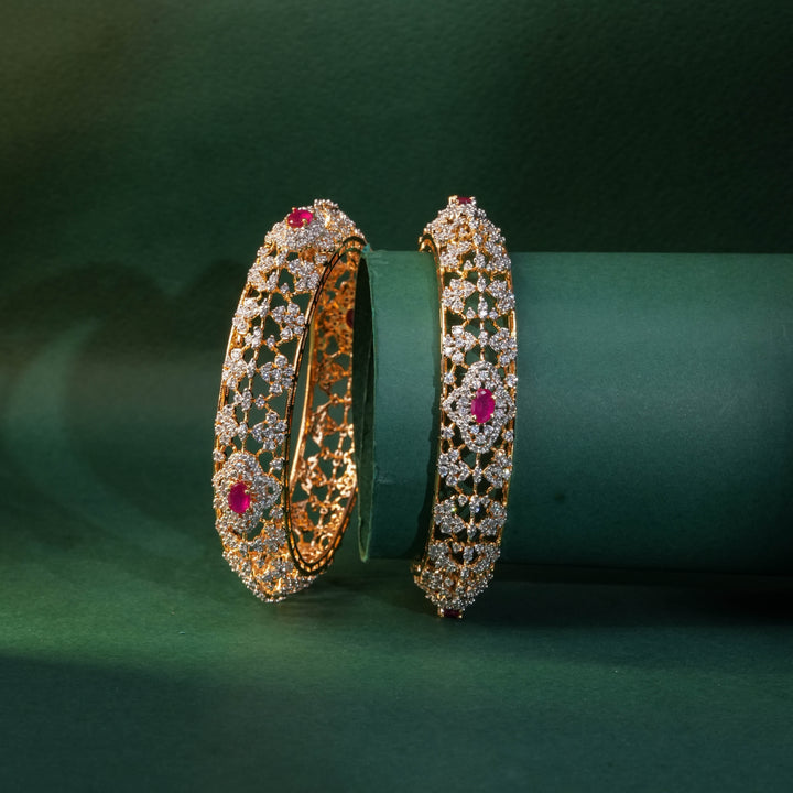 CZ Ruby Bangles