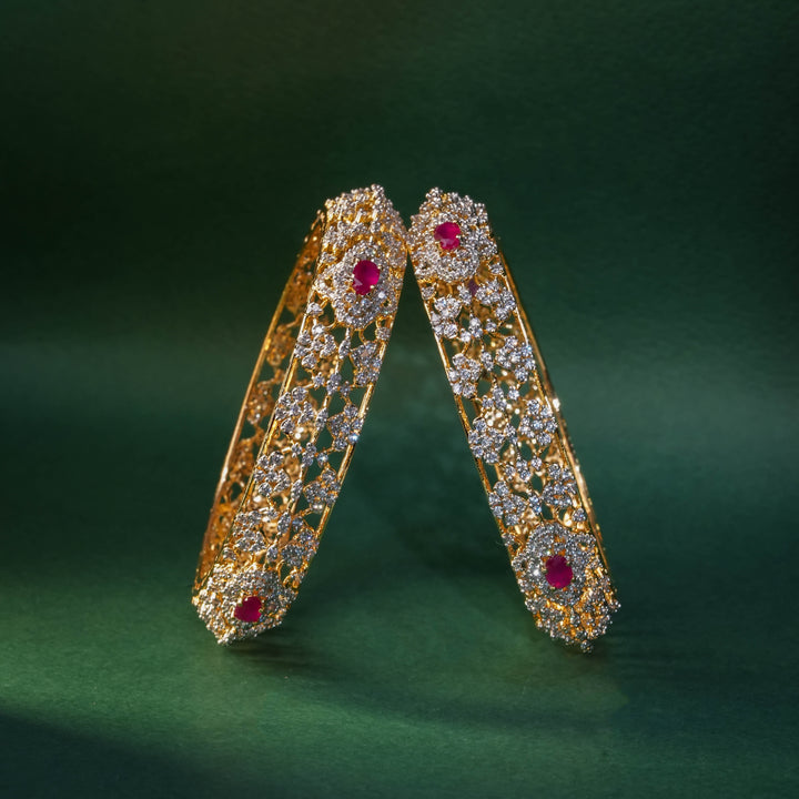 CZ Ruby Bangles