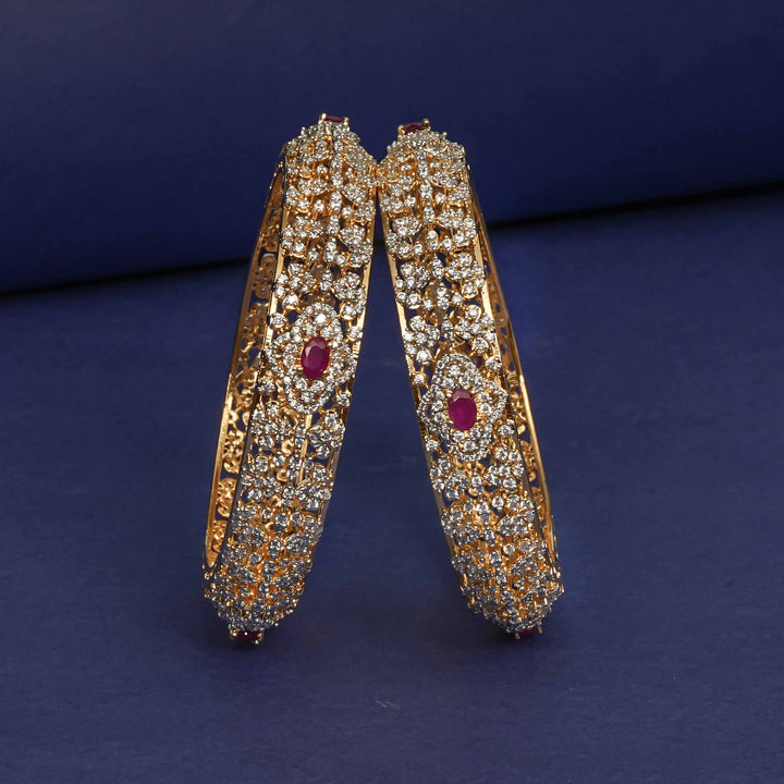 CZ Ruby Bangles