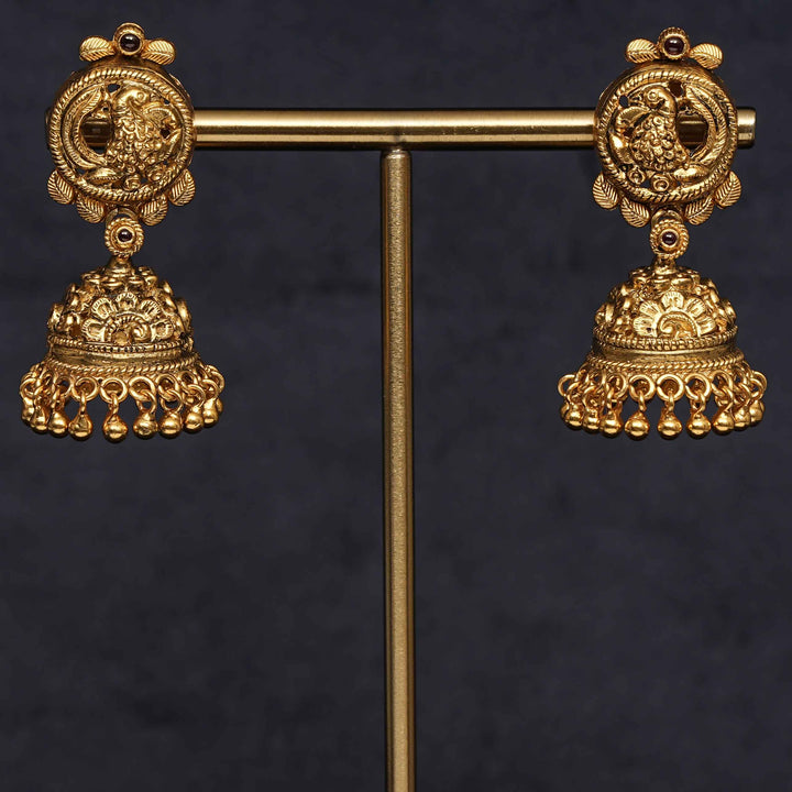 Temple Jhumka Earrings