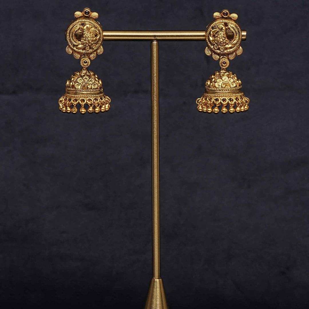 Temple Jhumka Earrings