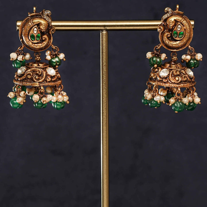 Temple Jhumka Earrings