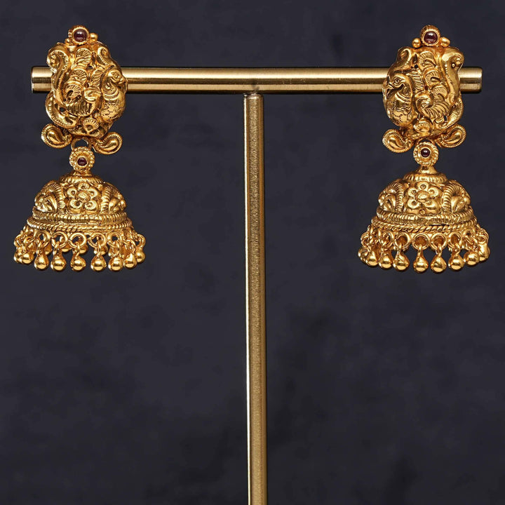 Temple Jhumka Earrings