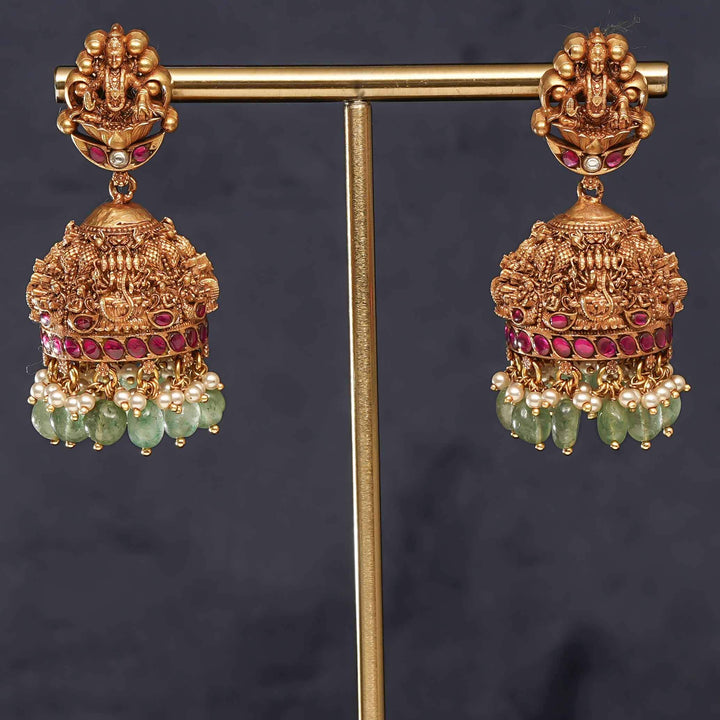 Temple Jhumka Earring