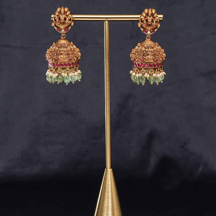 Temple Jhumka Earring