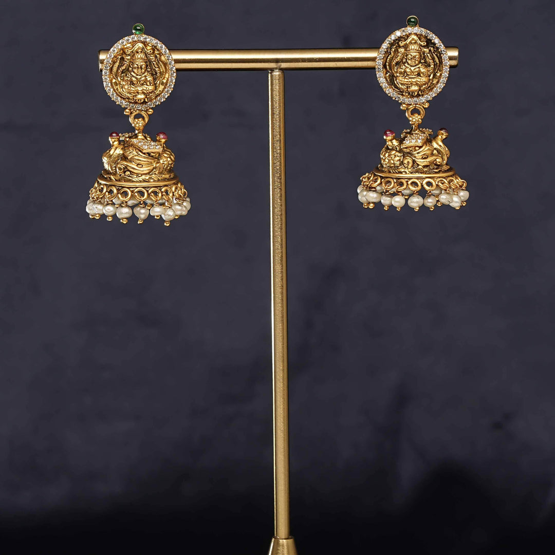 Temple Jhumka Earrings